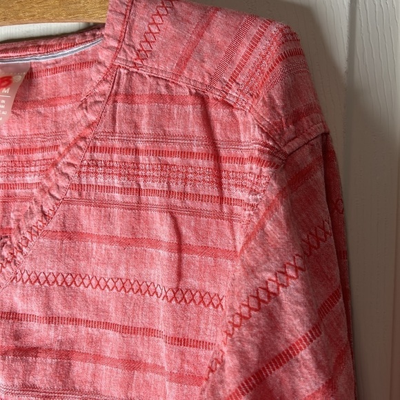 MOUNTAIN HARDWARE Palisade Long Sleeve Cotton/Linen Blend Top Size Medium - Picture 13 of 16